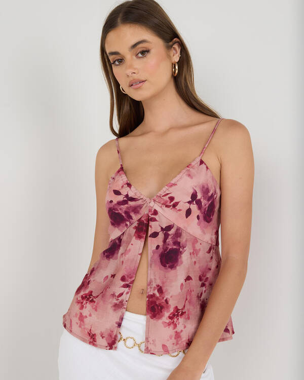 Aster Split Front Top