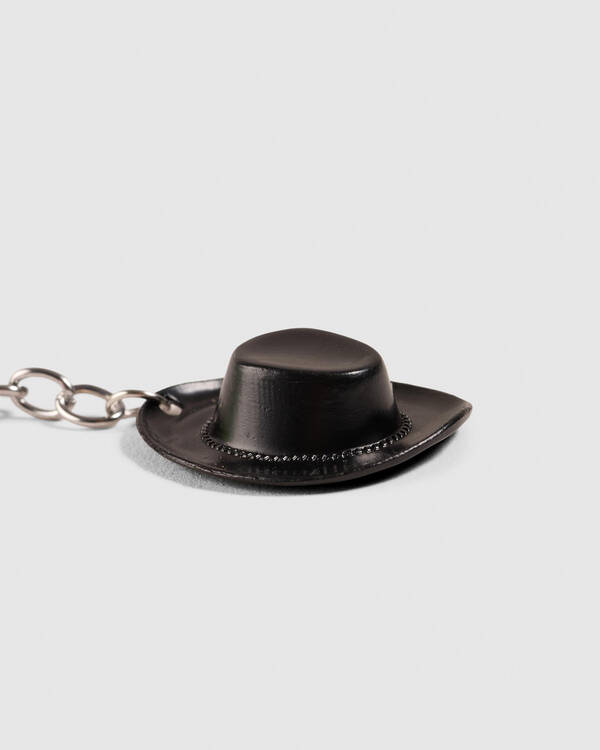 Metal Cowboy Hat Keyring