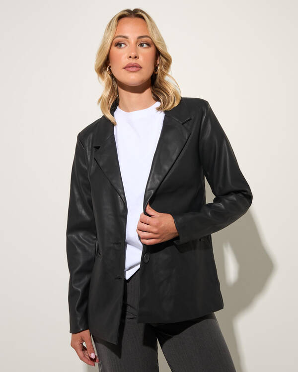 Danny Faux Leather Jacket