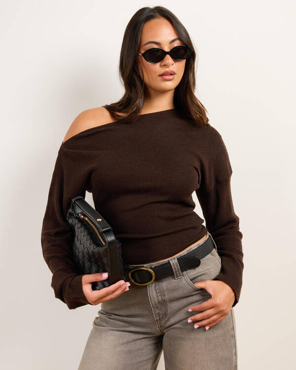 Michelle Off Shoulder Knit Top