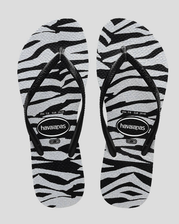Kids' Slim Animals Glitter Thongs