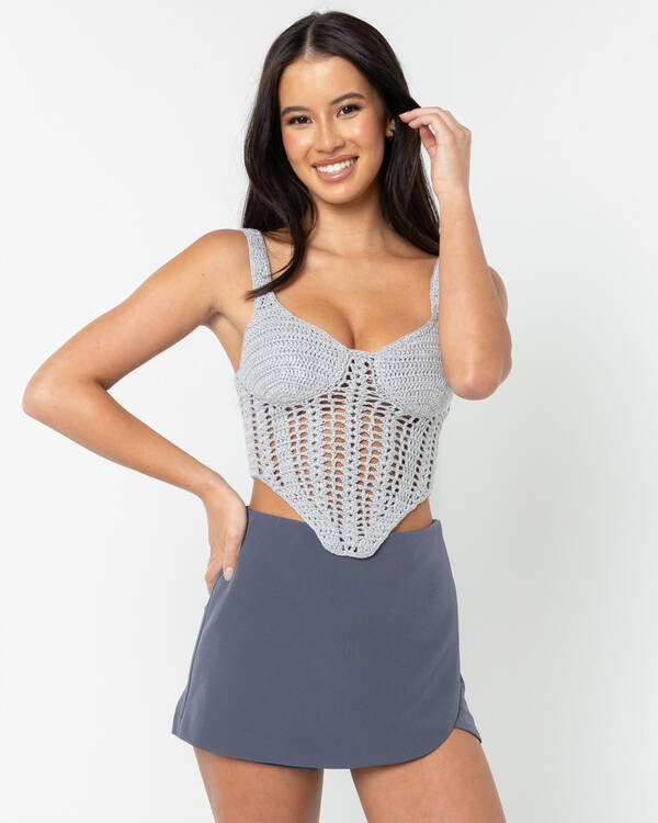 Celine Crochet Corset Top