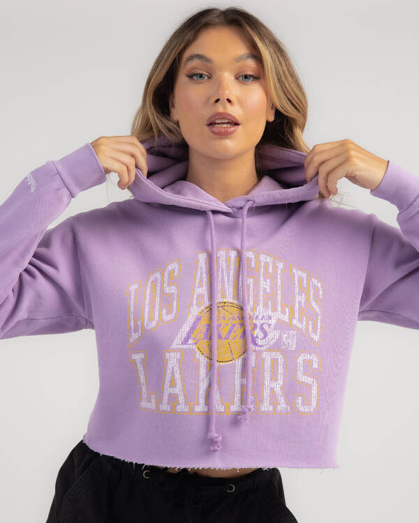 Arch Logo Crop Hoodie
