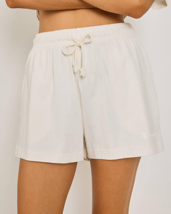 Hi-Waist Tonal Jersey Shorts