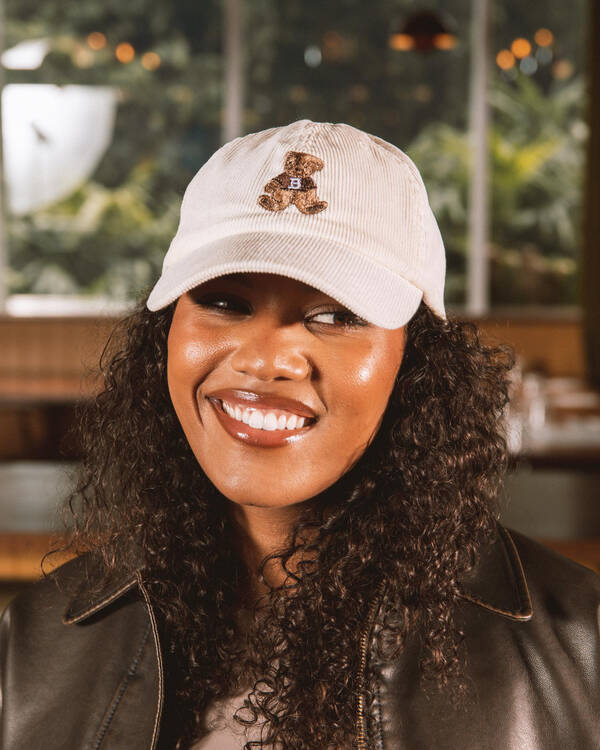 Teddy Bear Cord Cap