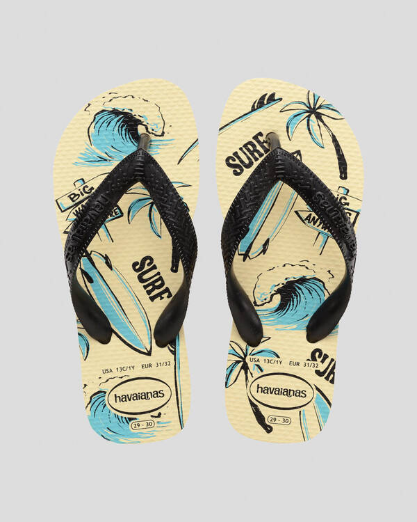 Kids' Athletic Surfboard Thongs