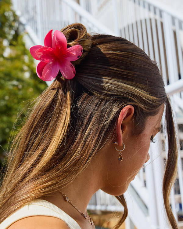 Frangipani Hair Claw Clip