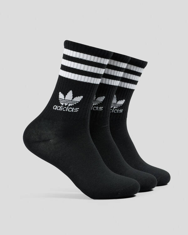 3 Stripe Crew Socks