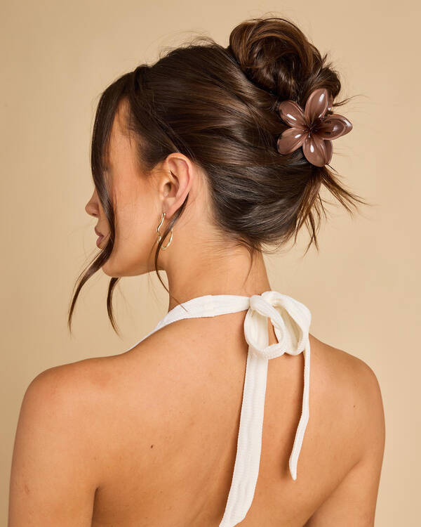 Frangipani Hair Claw Clip