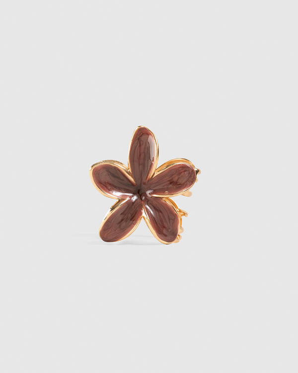 Frangipani Pearl Hair Claw Clip