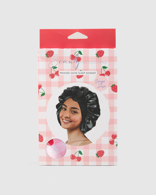 Berry Satin Bonnet