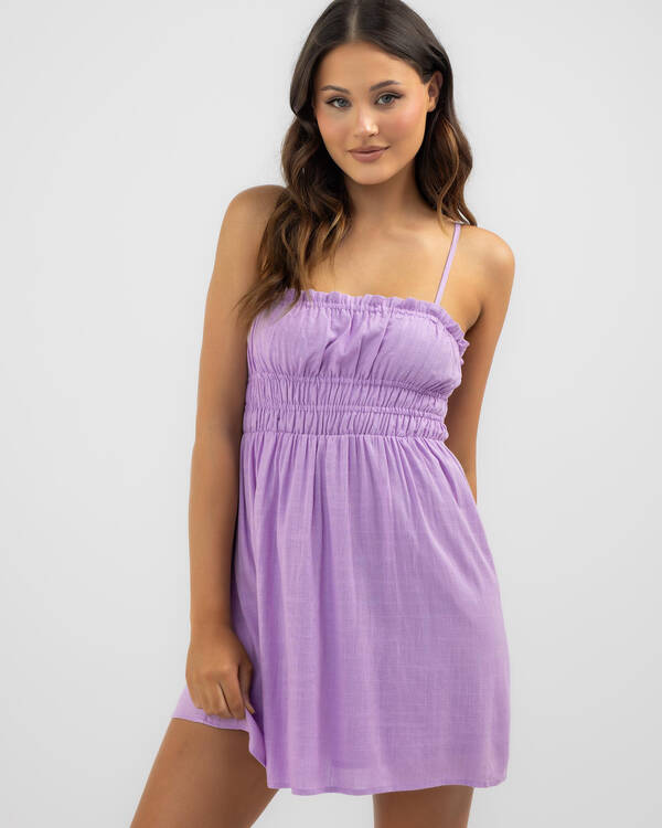 lilac beach dress Fashion on Earth Tie Dye Beachy Maxi Dress