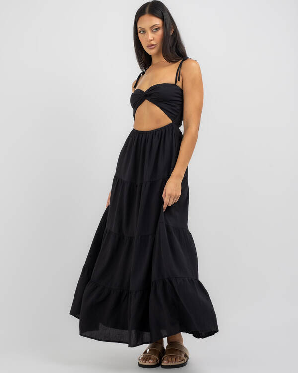 city beach black maxi dress Hit The City Maxi Dress Black