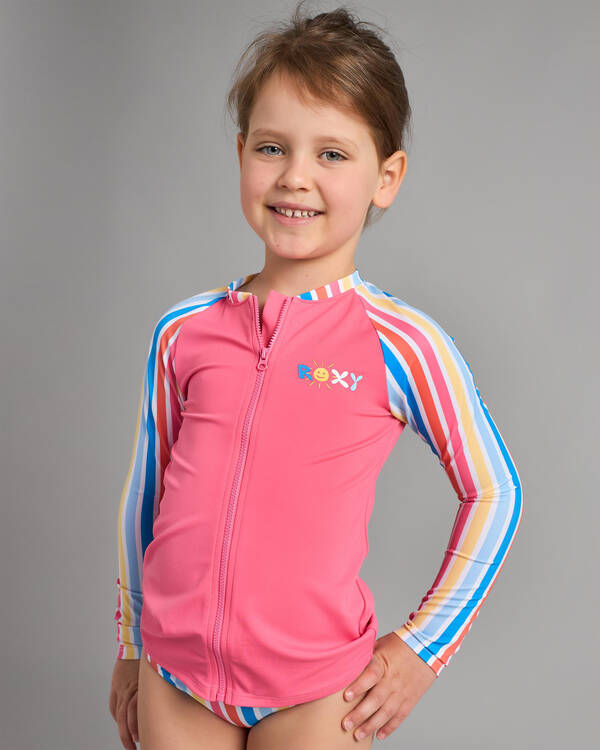 Toddlers' Holy Stripe Long Sleeve Rash Vest Set