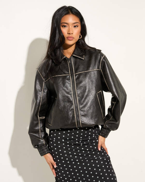 Romeo Faux Leather Jacket