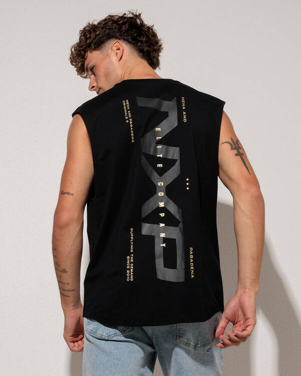 Deliberate Dual Curved Muscle Tank