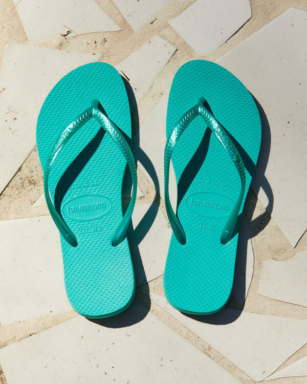 Slim Metallic Thongs