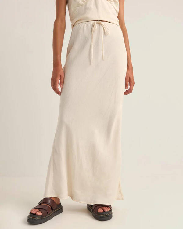 Bias Cut Maxi Skirt