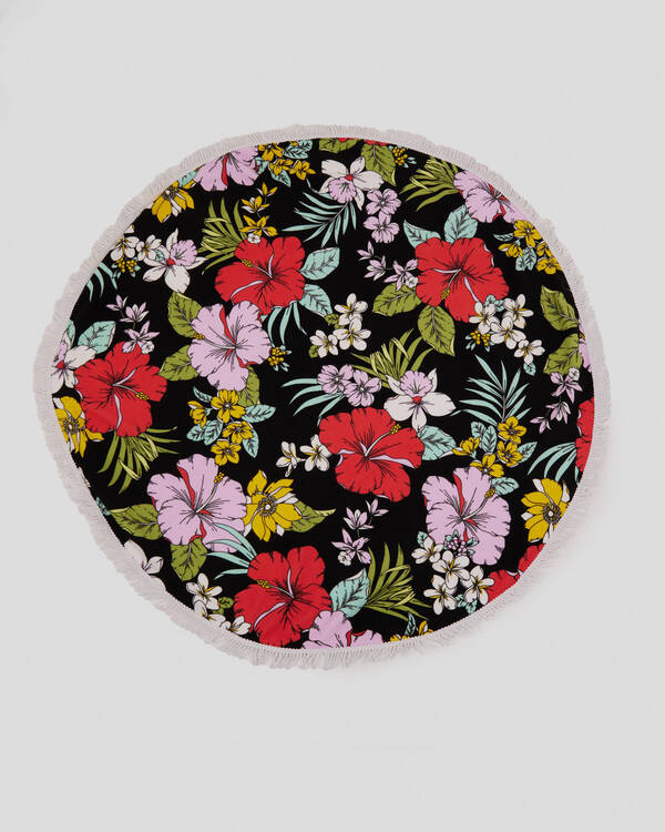 Tropical Oasis Round Towel