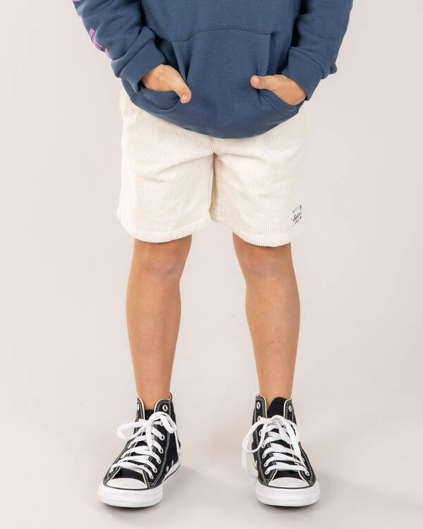 Toddlers' Cord Elastic Waist Shorts