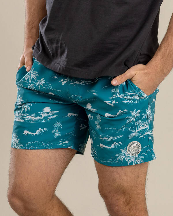 Palm Elastic Waist Shorts
