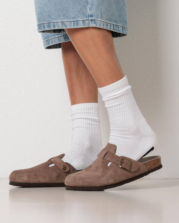 Riva Velour Clogs