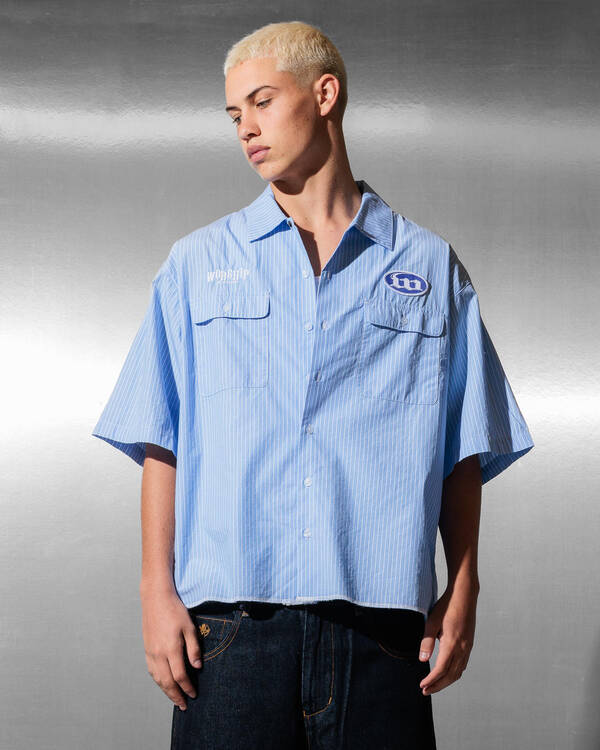 Morality Box Crop Short Sleeve Shirt