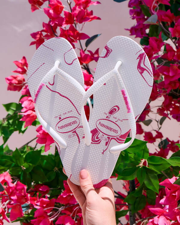 Slim Marble Thongs