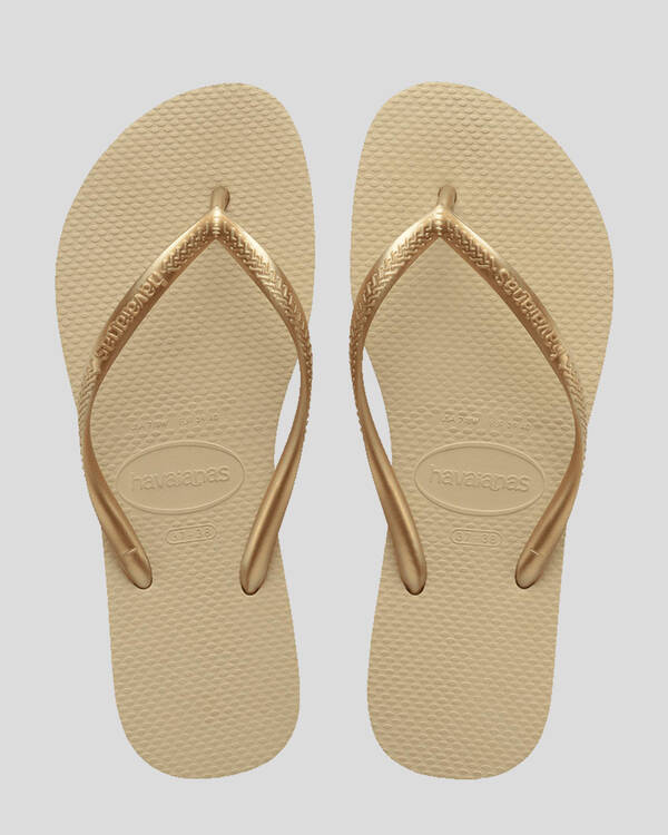 Slim Metallic Thongs