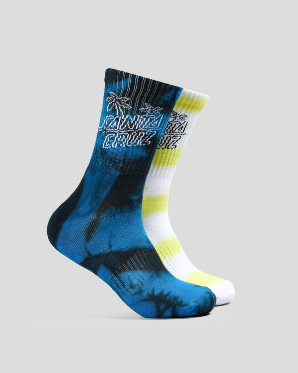 Palm Stack Crew Socks 2 Pack