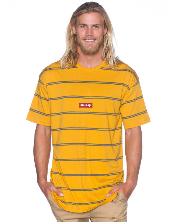 Boxed Italic Stripe T-Shirt