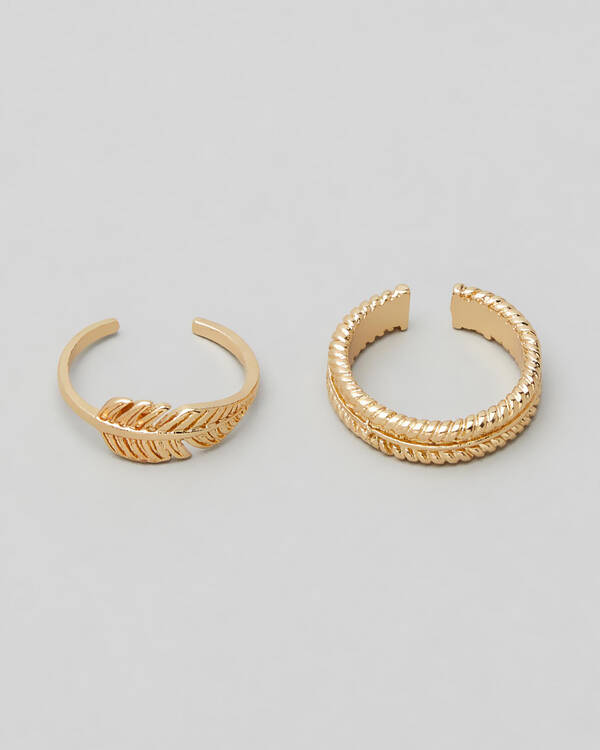 Feather Toe Ring Pack