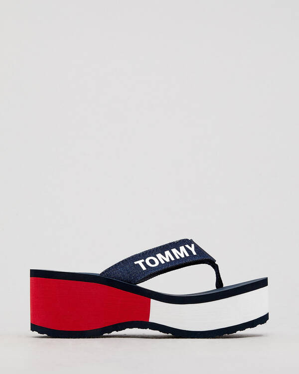 Colorblock Flatform Beach Sandals