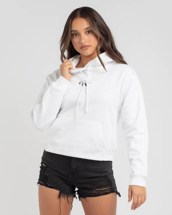 Cropped Monogram Hoodie