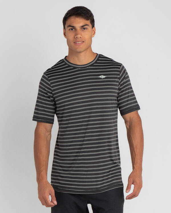 Plain Stripe Short Sleeve Surflife Wet Shirt