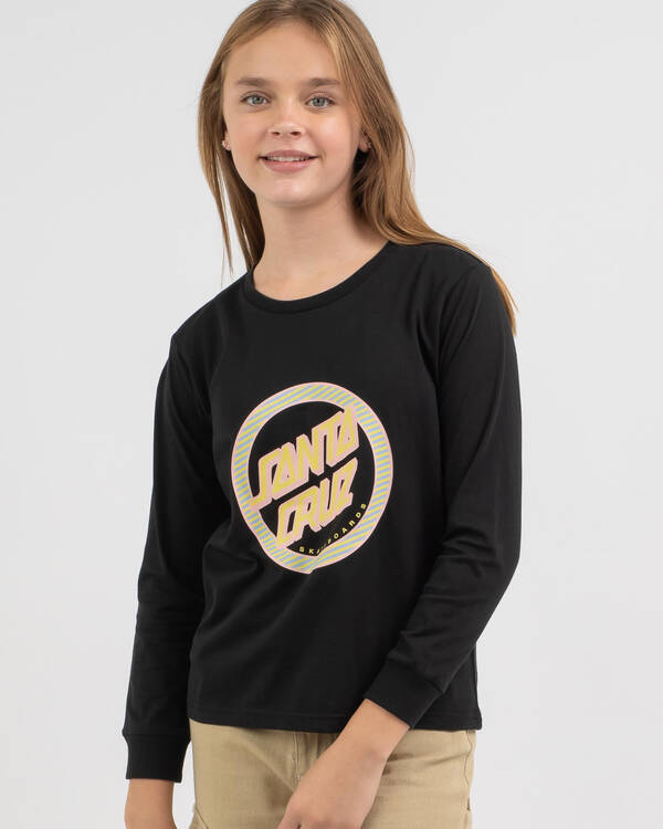 Striped Reverse Dot Long Sleeve T-Shirt