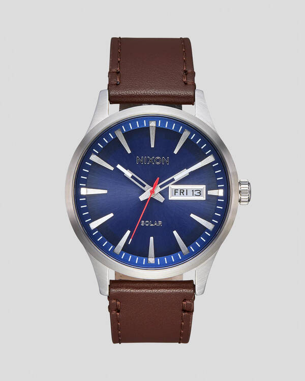 Sentry Solar Leather Watch