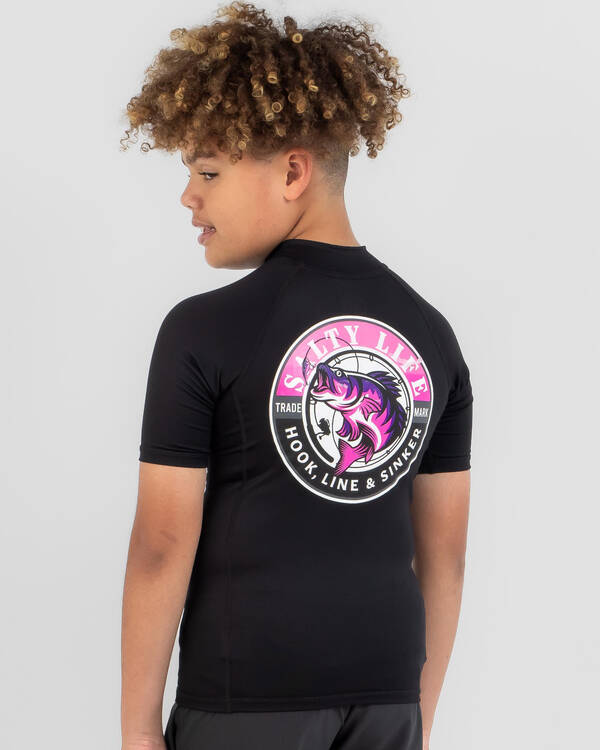 Hooked Short Sleeve Rash Vest