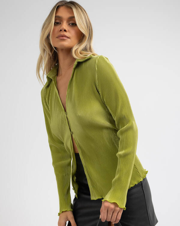 Lunch Date Plisse Shirt