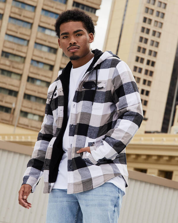 Spike Hooded Flanno