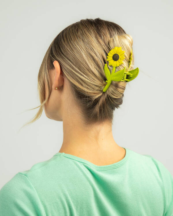Sunflower Hair Claw Clip