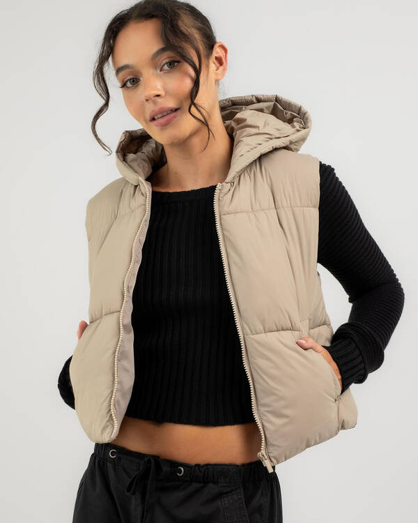 Icy Hooded Puffer Vest
