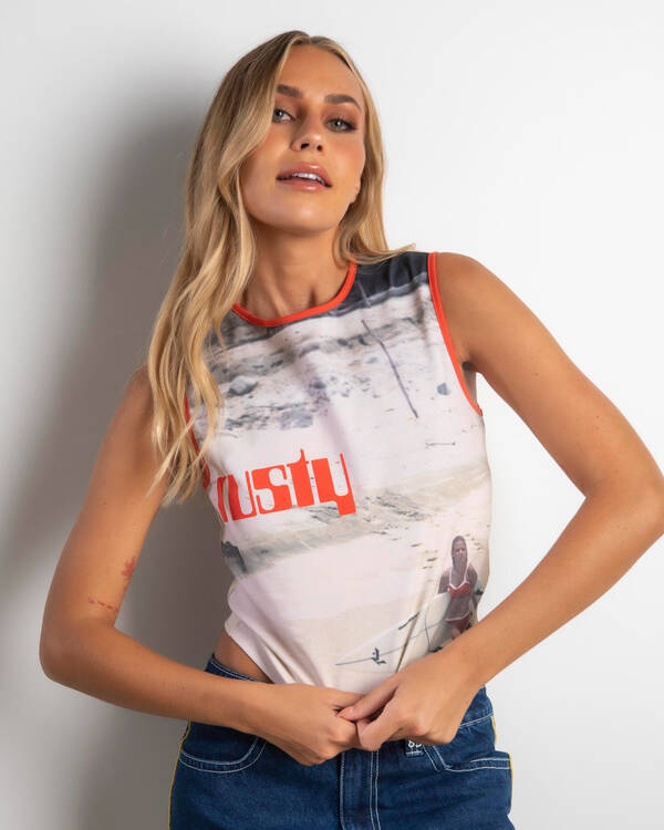 All Ova Slim Fit Sleeveless Skimmer Tank Top
