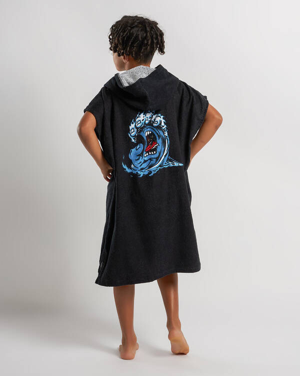 Screaming Wave Front Hooded Towel