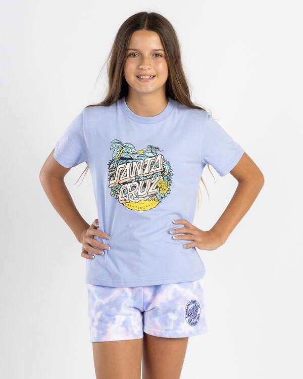 Girl's Aloha Dot Front T-shirt