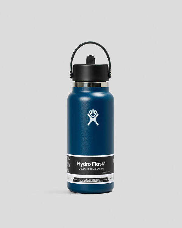 32oz Wide Mouth Flex Straw Cap Bottle