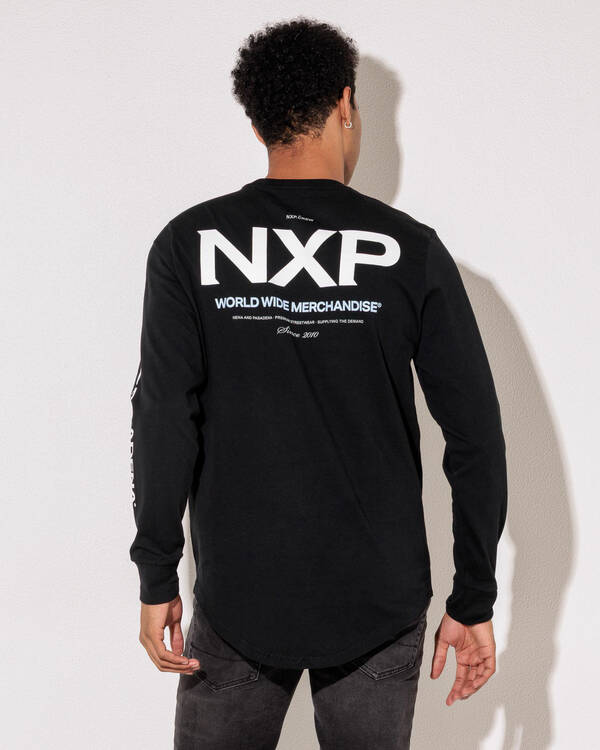 Peak Dual Curved Long Sleeve T-shirt