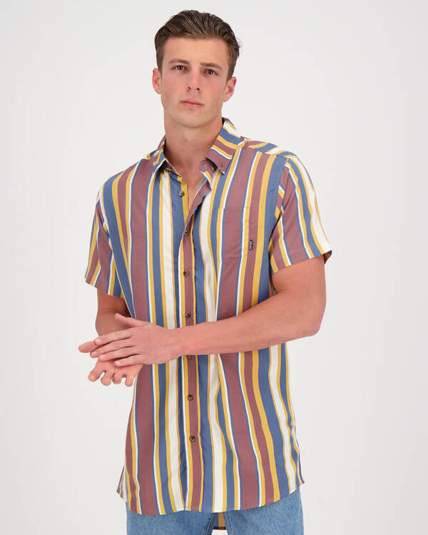Vertical Short Sleeve Shirt