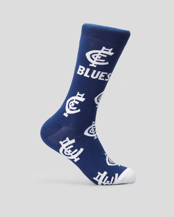 Carlton Blues Mascot Organic Cotton Socks