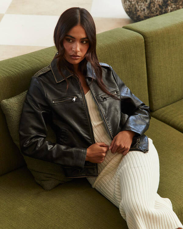 Morrison Faux Leather Jacket